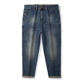 Jean droit brodé grande taille pour homme
